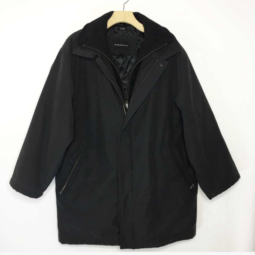 Baracuta Black Wool Insert Coat - image 1